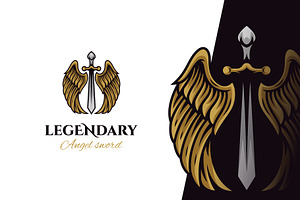 The Angel Sword Logo Design