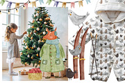 Winter Forest Friends, an Animal Illustration by Kattypainting (Thumbnail 2 of 10)
