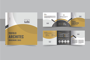 Architecture square trifold brochure, a Brochure Template by Pavel_design