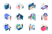 Unique Isometric Icons Pack, an Outline Icon by alexdndz (Thumbnail 3 of 21)