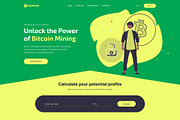 HashHub- Bitcoin Mining Landing page, a Landing Page Template by Sujun Baidyaa (Thumbnail 2 of 2)