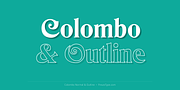 Colombo, a Serif Font by preussTYPE (Thumbnail 1 of 9)