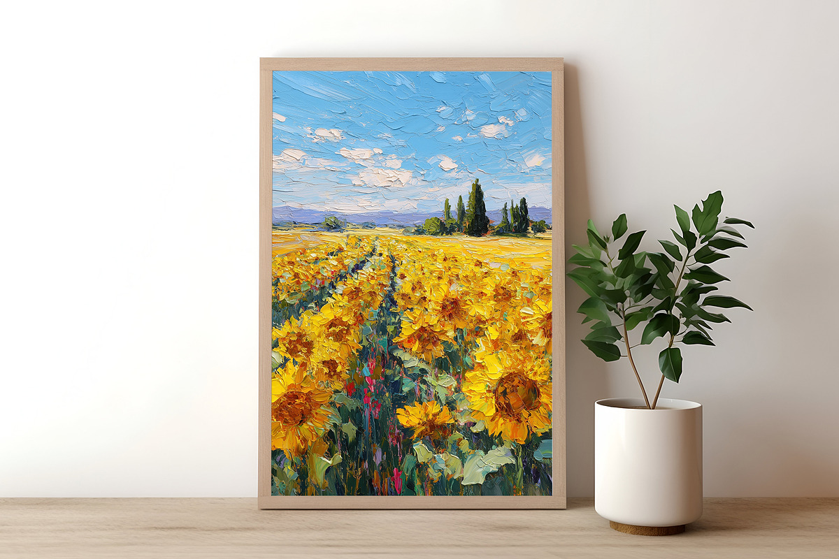 Summer Sunflower Field Illustration, a Decorative Illustration by Housui Patterns (Photo 6 of 12)