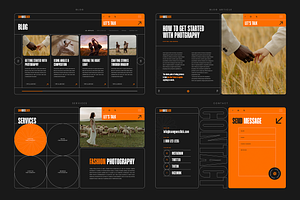 Photographer Landing Page And Ui Kit