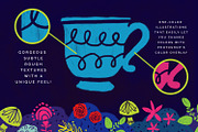 Alice's Garden Floral Collection, a Decorative Illustration by Hues of Hodges (Thumbnail 5 of 5)