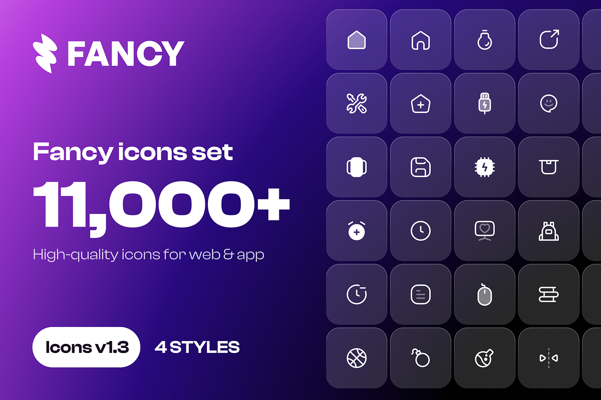 Fancy Icons – 11,000+ Essential icon, an Icon by gateprofile (Photo 1 of 6)