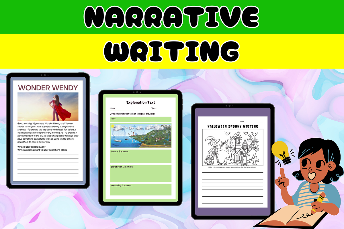 Narrative writing prompts paragraph, a Templates & Theme by Premium Digital Templates (Photo 4 of 5)