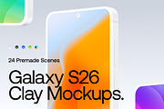 Galaxy S26 Clay - 24 Mockups Scenes, an Android Mockup by Asylab (Thumbnail 62 of 62)