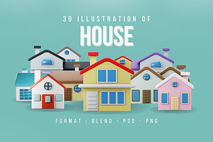 House 3D Icon Pack