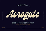Aerogate Script, a Script Font by Wacaksara Co. (Thumbnail 1 of 13)