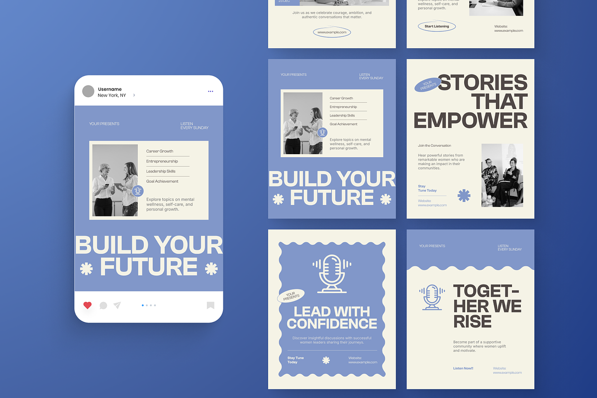 Empowering Woman Podcast IG Post, a Social Media Template by Annora Studio (Photo 6 of 6)