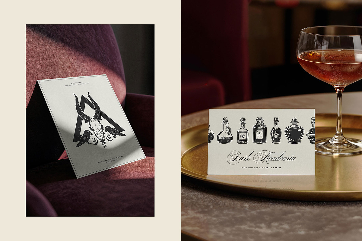 Dark Academia P.2 | Illustration Kit, an Object Illustration by KetteCreate (Photo 4 of 16)
