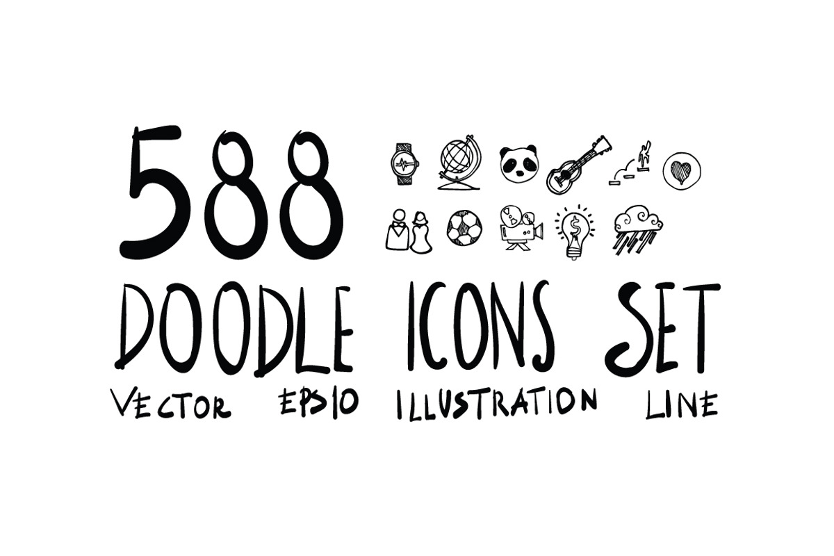 588 Hand Drawn doodle Icon, an Outline Icon by TKDoodle (Photo 1 of 14)
