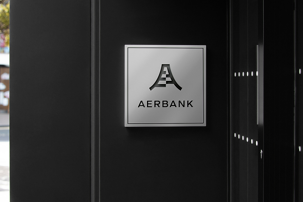 Logo Mockup 3D Bank Metal Sign, an Advertising Mockup by Asylab (Photo 1 of 5)