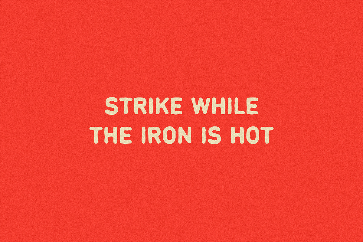 Ironstrike | Hand Drawn Sans Serif, a Sans Serif Font by Max Lockwood (Photo 12 of 15)