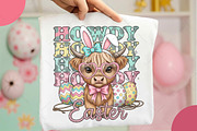 Howdy Easter, Easter Highland Cow PN, an Illustration by OK Design (Thumbnail 2 of 6)