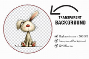 Whimsical Happy Easter Clipart, an Illustration by Libby Wishes (Thumbnail 3 of 7)