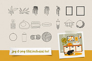 Cozy Days Stamp Set for Procreate, a Brush Add-On by PrettyLittlePigs (Thumbnail 6 of 10)