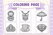 Spooky Girl Coloring Book, a Seasonal Illustration by HueNestify (Thumbnail 3 of 4)