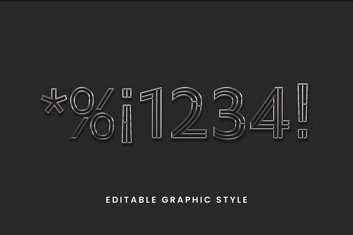 Minimal Chrome Text Effect preview 2
