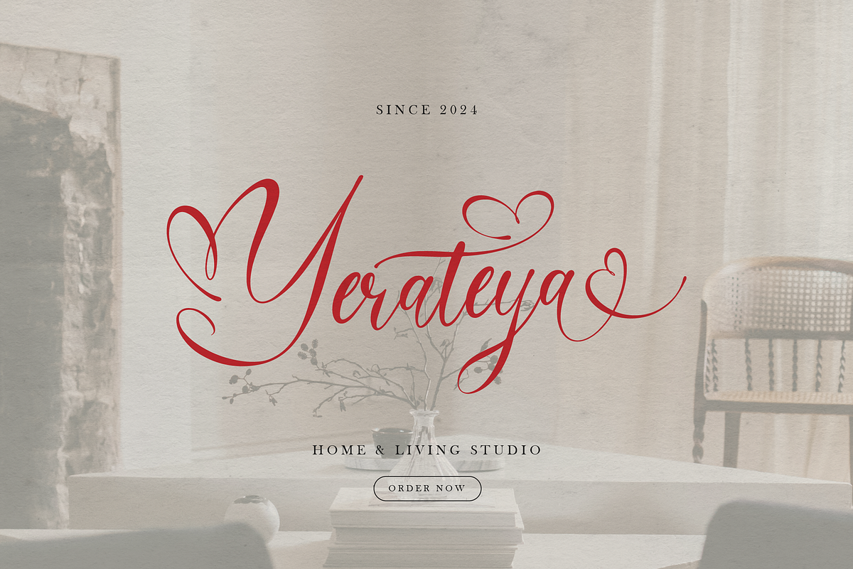 Sabrysoul Beauty Calligraphy Script, a Script Font by gracetype_studio (Photo 6 of 12)