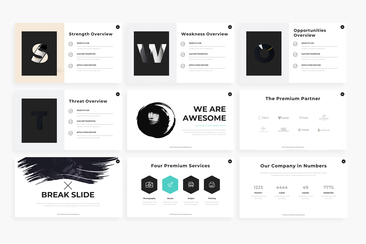 Rhino - Powerpoint Template, a Presentation Template by Mikokit (Photo 6 of 14)