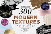 300 Modern Textures Bundle, a Texture Graphic by Designdell (Thumbnail 1 of 21)