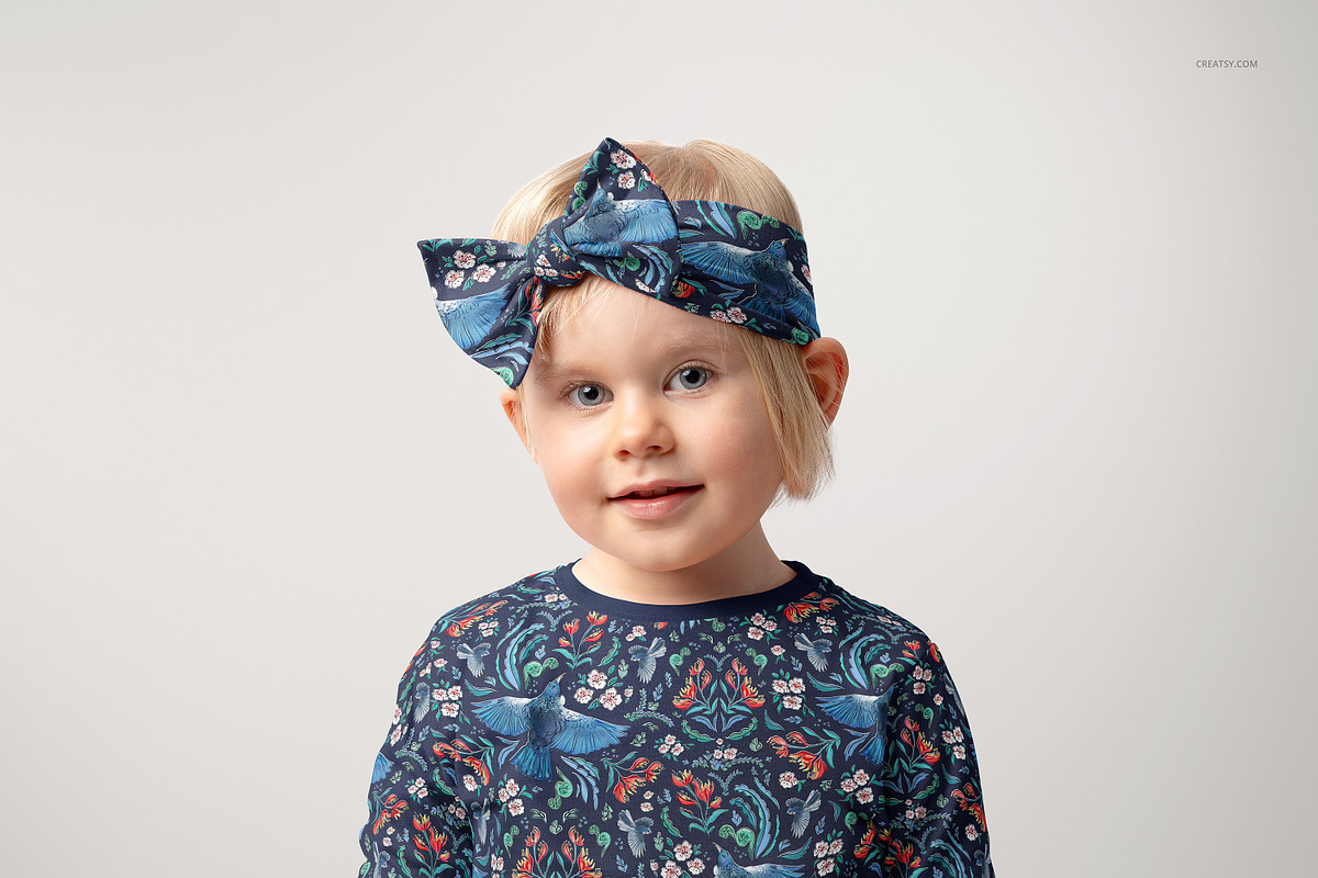 Kids Bow Style Headband Mockup Set, a Merchandise Mockup by creatsy5 (Photo 6 of 13)