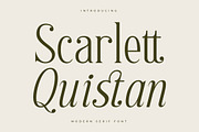 Scarlett Quistan Modern Serif Font, a Serif Font by Letterena Studios (Thumbnail 1 of 15)