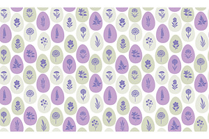 Seamless Easter egg background. hand, an Illustration by Nenahliadava Design