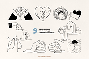 Mental Health Abstract Line Clipart, a Healthcare Illustration by Heartwarming Art (Thumbnail 4 of 10)