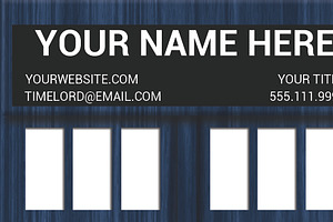 Doctor Who Tardis Business Card