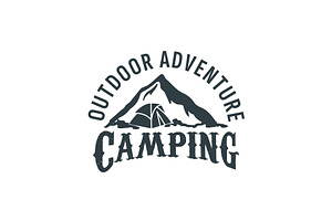 camping logo illustration, a Branding & Logo Template by Dyn Studio