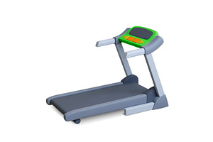 Treadmill 3d element. Realistic gym, a Sport Illustration by Valerie Bodnar