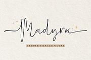 Madyra Monoline Script, a Script Font by Forberas Club (Thumbnail 1 of 9)