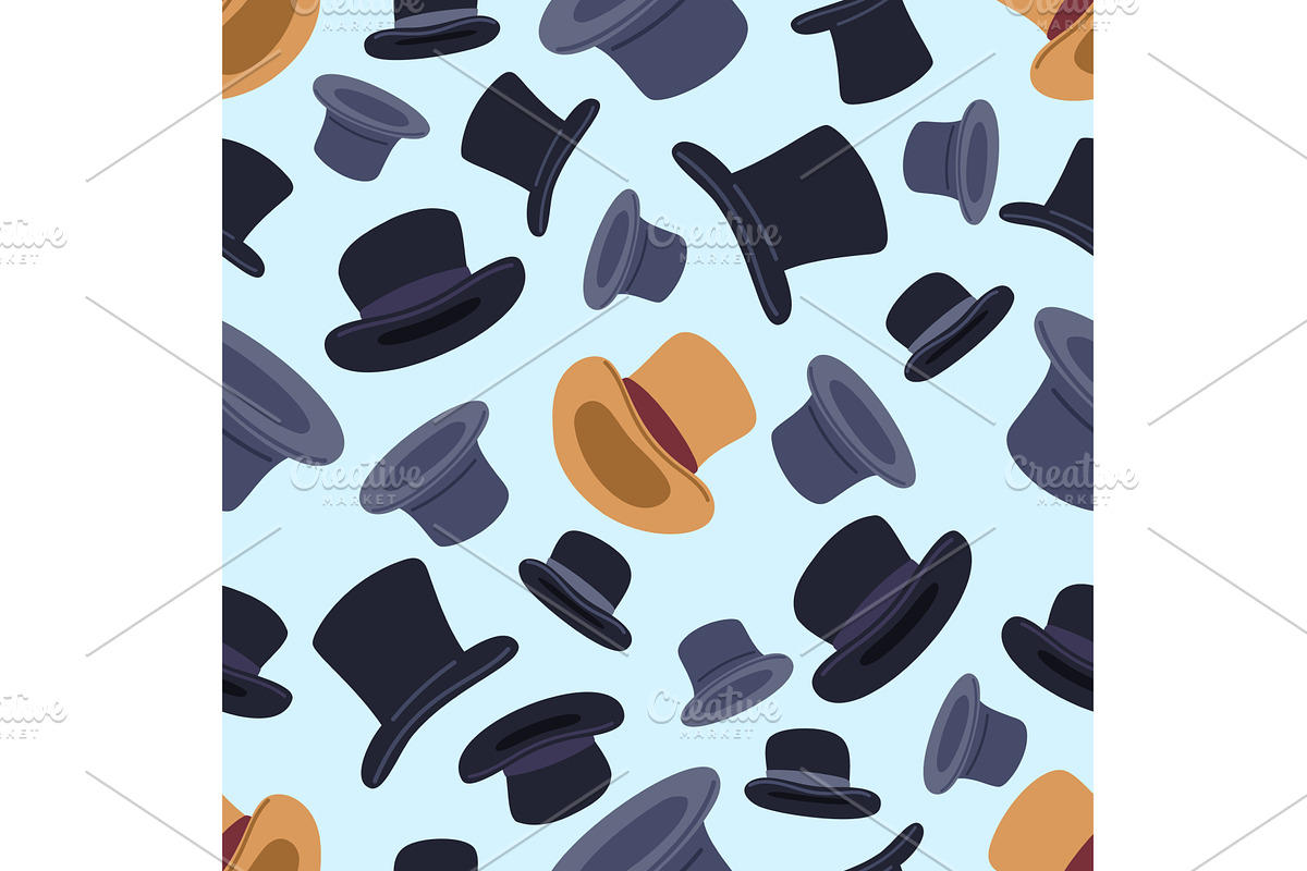 Antique multicolored mens headwear, an Object Illustration by Vectorbuum