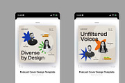 Diversity Podcast Cover, a Social Media Template by Neermana (Thumbnail 3 of 4)
