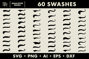 60 Swashes, an Object Graphic by Brian Ritter Design