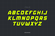 Speed Rush - Race Display Font, a Font by Pixesia Studio (Thumbnail 10 of 13)