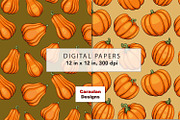 Thanksgiving Pumpkins Patterns, a Pattern Graphic by Serghei Caraulan (Thumbnail 6 of 9)