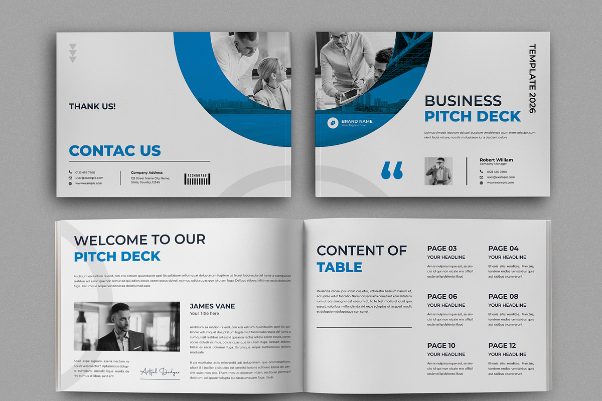 Project Pitch Deck Template, a Stationery Template by MightyDesign (Photo 2 of 8)