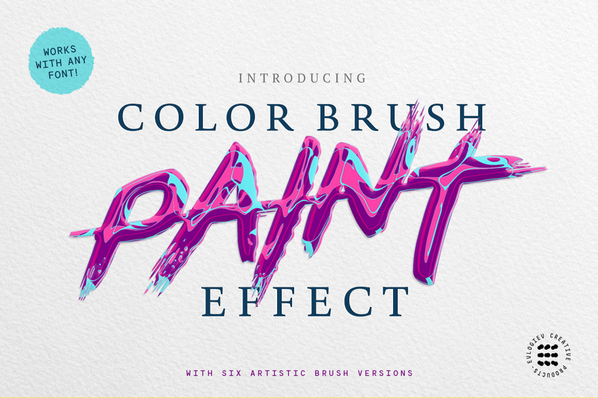 Paint Text Effect, a Layer Style Add-On by Evlogiev Studio (Photo 1 of 11)