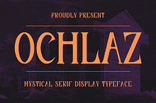 Ochlaz Mystical Serif Display Font