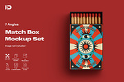Match Box Mockup Set, a Packaging Mockup by ForgeDesign (Thumbnail 1 of 10)