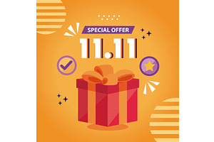 11 11 special offer commercial, an Object Illustration by studiogstock