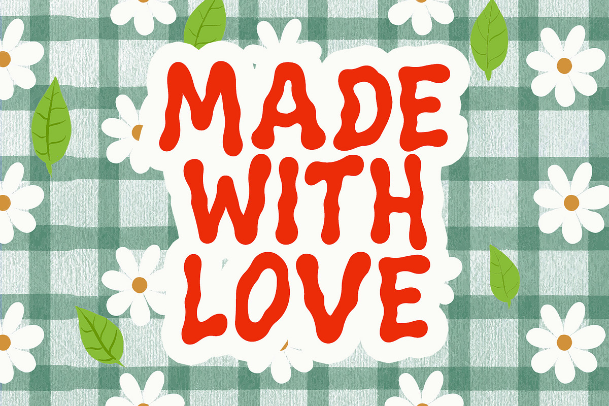 Brestpo Summer Wavy Handmade Display, a Handwritten Font by Maulana Creative (Photo 2 of 7)