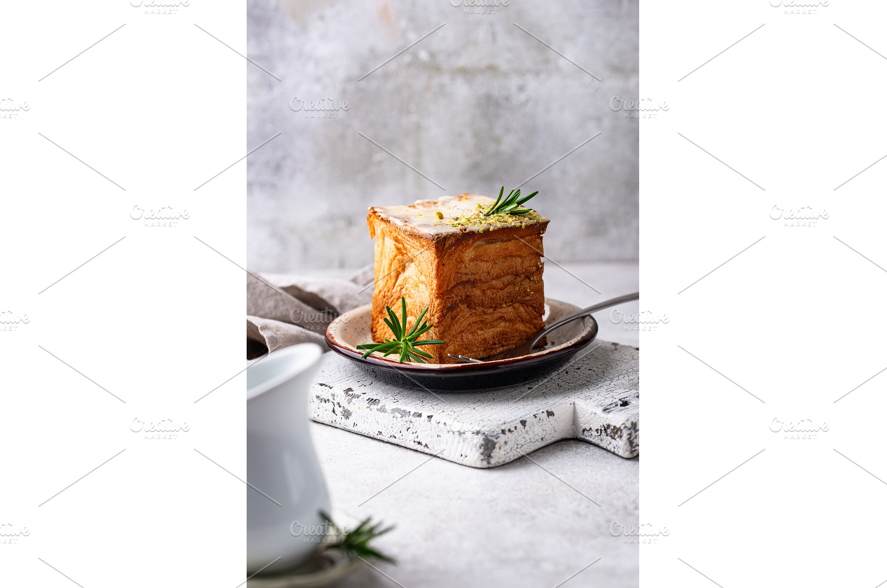 Trendy croissant in shape of cube, a Food & Drink Photo by Yulia Furman