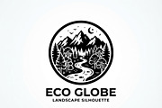 60 Eco Globe Landscape Silhouette, a Technology Illustration by Amazin_art (Thumbnail 24 of 29)