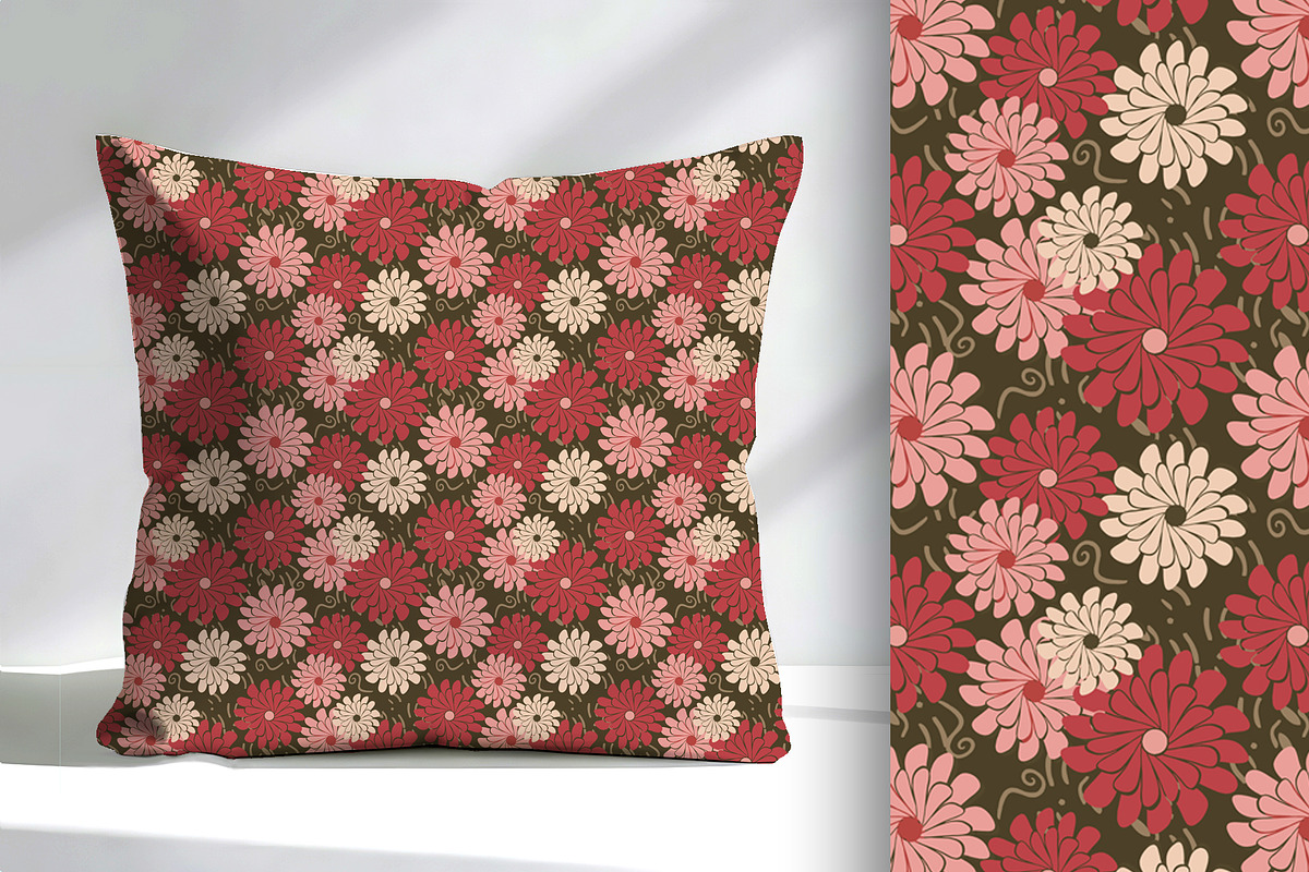 Boho Floral Seamless Pattern, a Pattern Graphic by Sharon Schwalbe (Photo 2 of 5)
