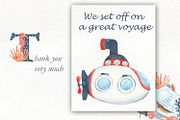 Marine set watercolor, an Animal Illustration by Love Watercolor Store (Thumbnail 6 of 6)